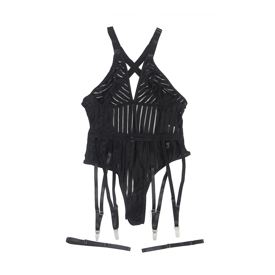 SUBBLIME - 954154 BODY CON CINTURA REGGICALZE NERO L/XL